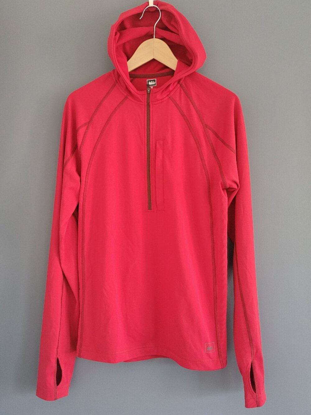 REI Co-op Half-Zip Running Pullover Hoodie - Medium